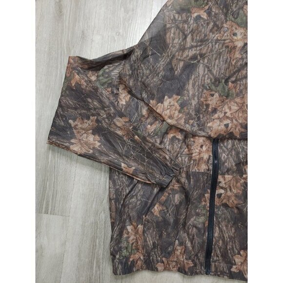 Vintage Cabelas Camo Hooded Face Cover Sheer Hunting Jacket Mens 2XL - Picture 4 of 9